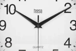 Zegar ścienny 25 cm Teesa czarny nowoczesny cichy