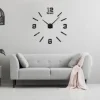 Zegar ścienny Diy BAST 3D czarny