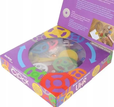 Zegar ścienny do nauki i samodzielnego montażu kids clock 20cm 32 elementy