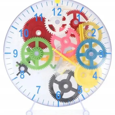Zegar ścienny do nauki i samodzielnego montażu kids clock 20cm 32 elementy