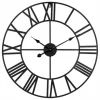 Zegar ścienny DUŻY 60cm ALUMINIOWY CZARNY
