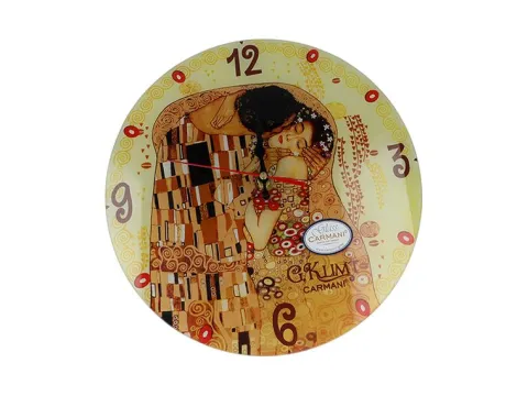 Zegar ścienny - G. Klimt, Pocałunek (CARMANI)