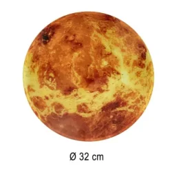 Zegar Ścienny Nowoczesny Planeta Mars z Wyświetlaczem LED 32 cm 12/24H