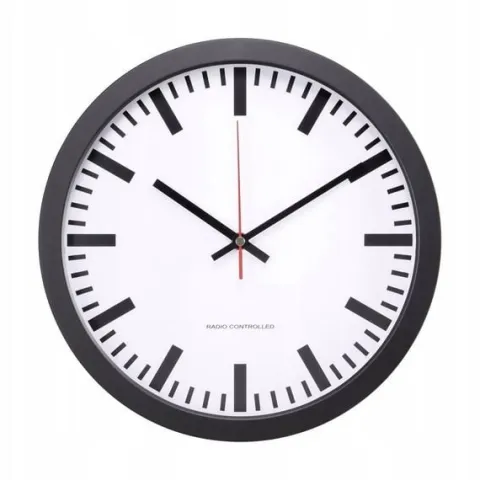 Zegar ścienny sterowany radiowo DCF77 automat 30cm