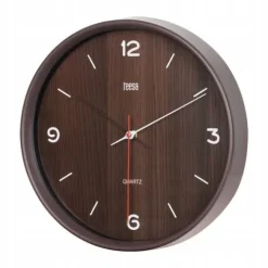Zegar Ścienny Tarczowy Klasyczny Kwarcowy 30 Cm Ciemny Brąz Tsa0048Db