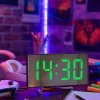 ZEGAR CYFROWY ZEGAREK ELEKTRONICZNY STOJĄCY TERMOMETR GODZINA BUDZIK LCD