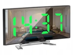 ZEGAR CYFROWY ZEGAREK ELEKTRONICZNY STOJĄCY TERMOMETR GODZINA BUDZIK LCD