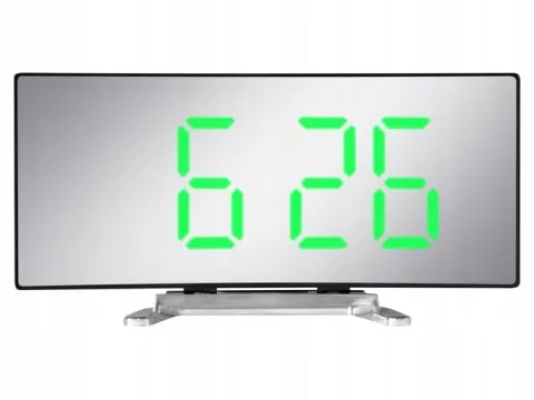 ZEGAR CYFROWY ZEGAREK ELEKTRONICZNY STOJĄCY TERMOMETR GODZINA BUDZIK