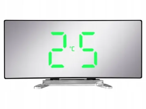 ZEGAR CYFROWY ZEGAREK ELEKTRONICZNY STOJĄCY TERMOMETR GODZINA BUDZIK