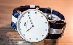 ZEGAREK DAMSKI DANIEL WELLINGTON Glasgow Silver DW00100082 + BOX