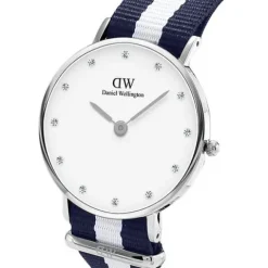 ZEGAREK DAMSKI DANIEL WELLINGTON Glasgow Silver DW00100082 + BOX