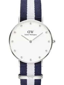ZEGAREK DAMSKI DANIEL WELLINGTON Glasgow Silver DW00100082 + BOX