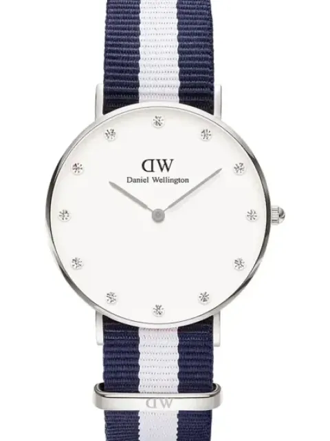 ZEGAREK DAMSKI DANIEL WELLINGTON Glasgow Silver DW00100082 + BOX
