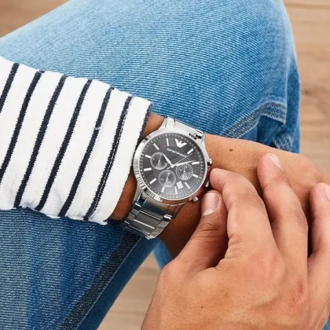 ZEGAREK MĘSKI EMPORIO ARMANI AR2434 - RENATO + BOX