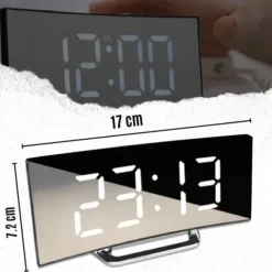 Zegar Elektroniczny Cyfrowy LED Zegarek Elektroniczny Budzik z