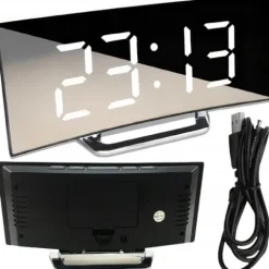 Zegar Elektroniczny Cyfrowy LED Zegarek Elektroniczny Budzik z