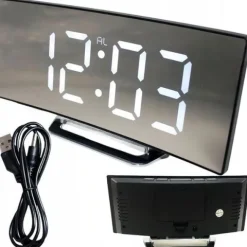 Zegar Elektroniczny Cyfrowy LED Zegarek Elektroniczny Budzik z