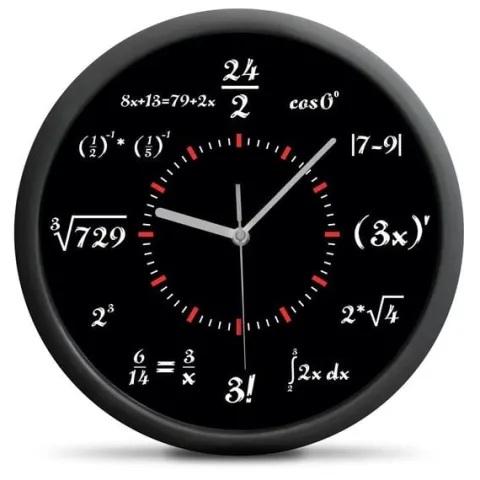 Zegar Matematyka - cichy mechanizm