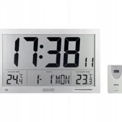 Zegar sterowany radiowo czujnik zewnętrzny °C