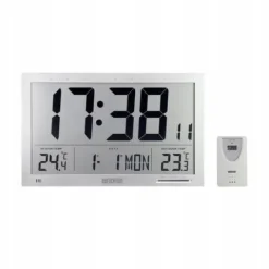 Zegar sterowany radiowo czujnik zewnętrzny °C