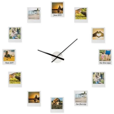 Zegar z ramkami na zdjęcia Impressions Clock