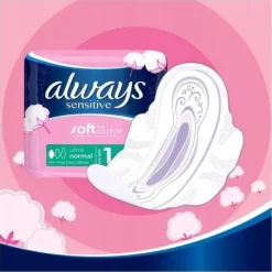 Zestaw Always Podpaski ze skrzydełkami Normal Sensitive rozm 1, 20 sztuk x2