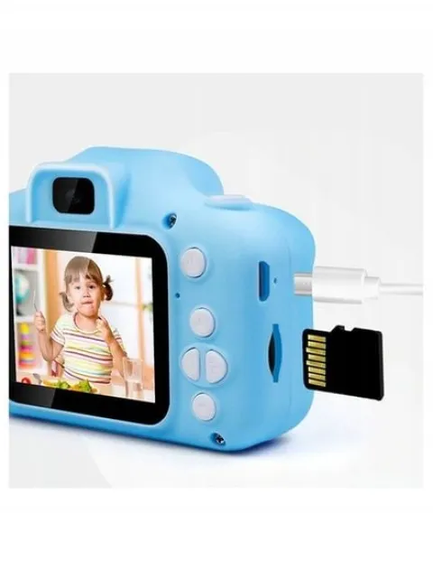 ZESTAW APARAT CYFROWY FOTOGRAFICZNY NOWY DLA DZIECI KAMERA + KARTA 32GB