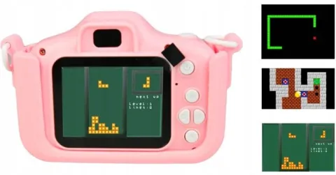 ZESTAW APARAT CYFROWY FOTOGRAFICZNY NOWY DLA DZIECI KAMERA + KARTA 32GB