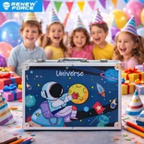 ZESTAW ARTYSTYCZNY DO MALOWANIA WALIZKA KREDKI FARBY