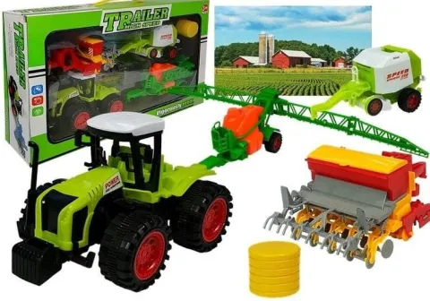 Zestaw Autek Farmerskich Opryskiwacz Prasa