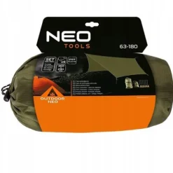 ZESTAW BIWAKOWY NEO TARP PŁACHTA WODOODPORNA LINKA PARACORD SPORK SURVIVAL