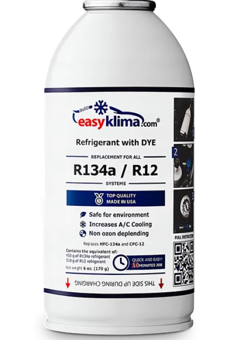 Zestaw Czynnik chłodniczy R134a + Uszczelniacz R134a 719g EasyKlima