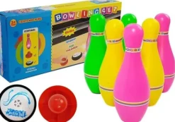 Zestaw do Gry w Kręgle Kolorowy 6szt Świeci