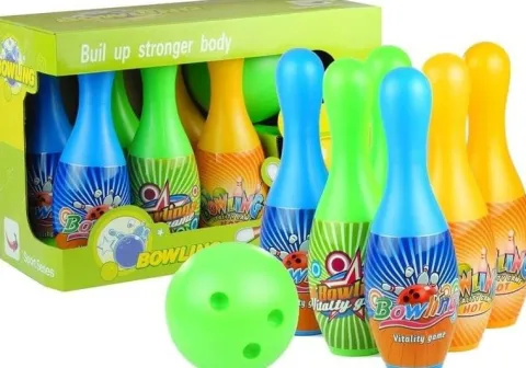 Zestaw do Gry w Kręgle 6 Kręgli + Kula Sport Gra