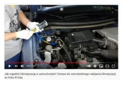 Zestaw do nabijania auto klimatyzacji R1234yf
