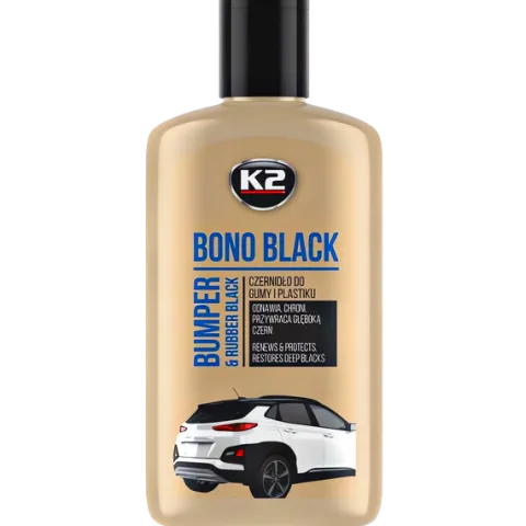 Zestaw Do Odnawiania Plastików Gumy Czernidło Gąbka Aplikator K2 Bono Black