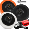ZESTAW GĄBKI PADY POLERSKIE 145 MM K2 PASTA POLERSKA DO POLEROWANIA LAKIERU