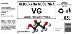 ZESTAW GLICERYNA I GLIKOL MIX PG + VG 50/50 1L 1,2kg