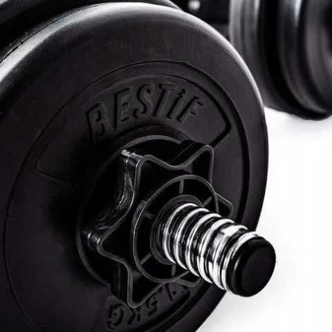 Zestaw hantli bitumicznych 15kg BH015 Bestif