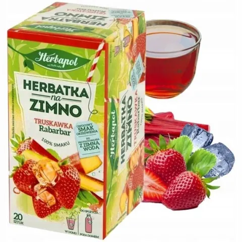 Zestaw Herbapol herbata NA ZIMNO 3 smaki 8 herbat 160 saszetek