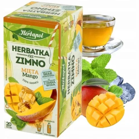 Zestaw Herbapol herbata NA ZIMNO 3 smaki 8 herbat 160 saszetek