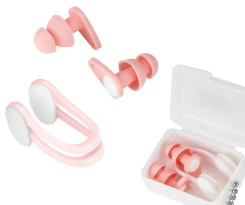 Zestaw klips na nos zatyczki do uszu do pływania Aqua-Sport AquaCalm