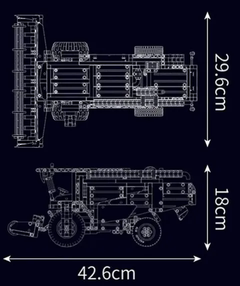 Zestaw Klocków Kombajn 1347El.