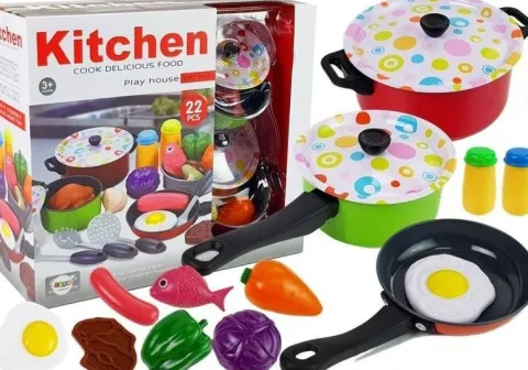 Zestaw Kuchenny Naczynia Kucharz 22 elementów
