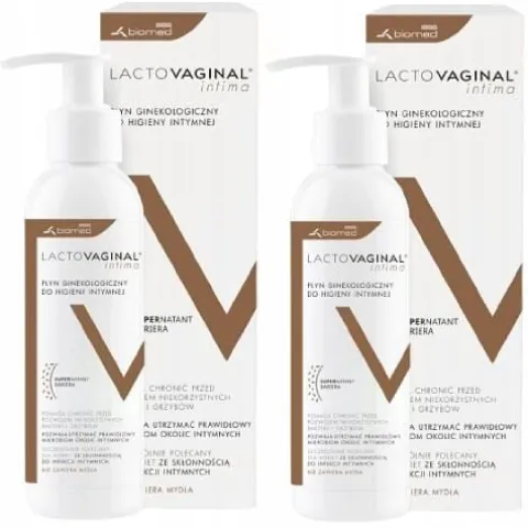 Zestaw LACTOVAGINAL Intima Płyn do higieny intymnej, 2x300ml
