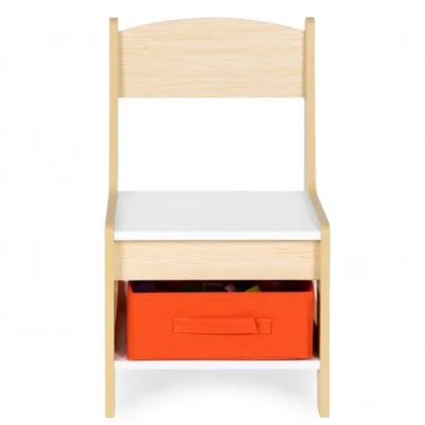 ZESTAW MEBLI DZIECIĘCYCH ECOTOYS MDF Z TABLICĄ KREDOWĄ I SCHOWKIEM