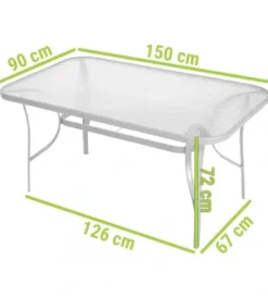 Zestaw mebli ogrodowych stół i krzesła MALAGA Light 6-os. z technorattanu