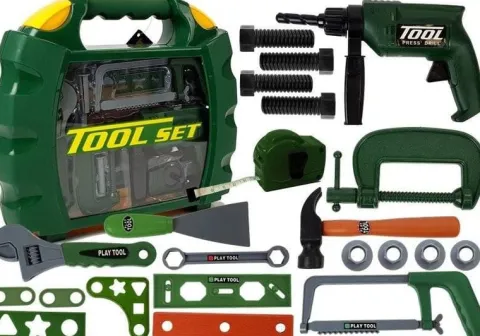 Zestaw Narzędzi dla Majsterkowicza w Walizce Zielony