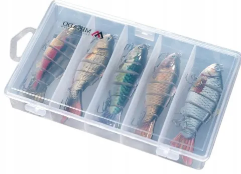 Zestaw na Spinning 5x wobler łamany Pudełko Mikado