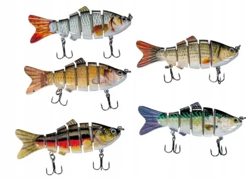 Zestaw na Spinning 5x wobler łamany Pudełko Mikado